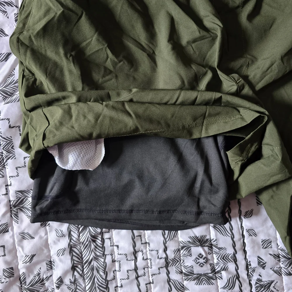 BOCACUE Olive Green Athletic Shorts 3XL Stretch Lounge Activewear Swimshorts NWT